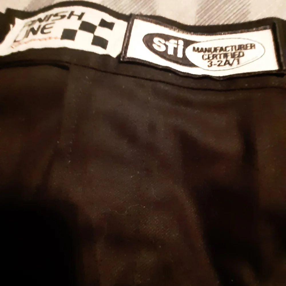 Finishline Two-Piece Racing Suit style 1 Layers, Black size large,shoes 10,New - Picture 4 of 14